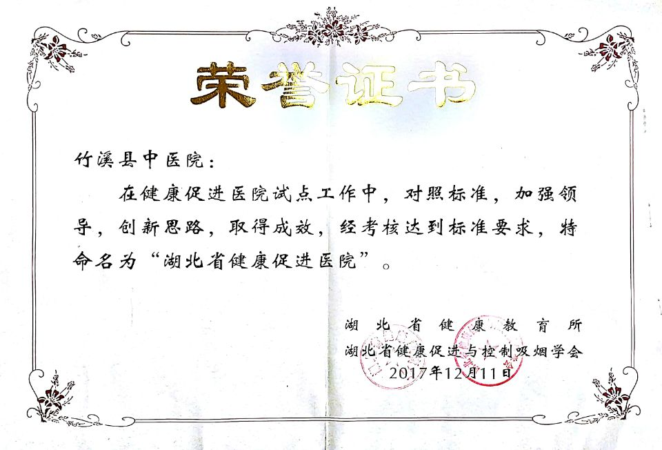 湖北省健康促进医院