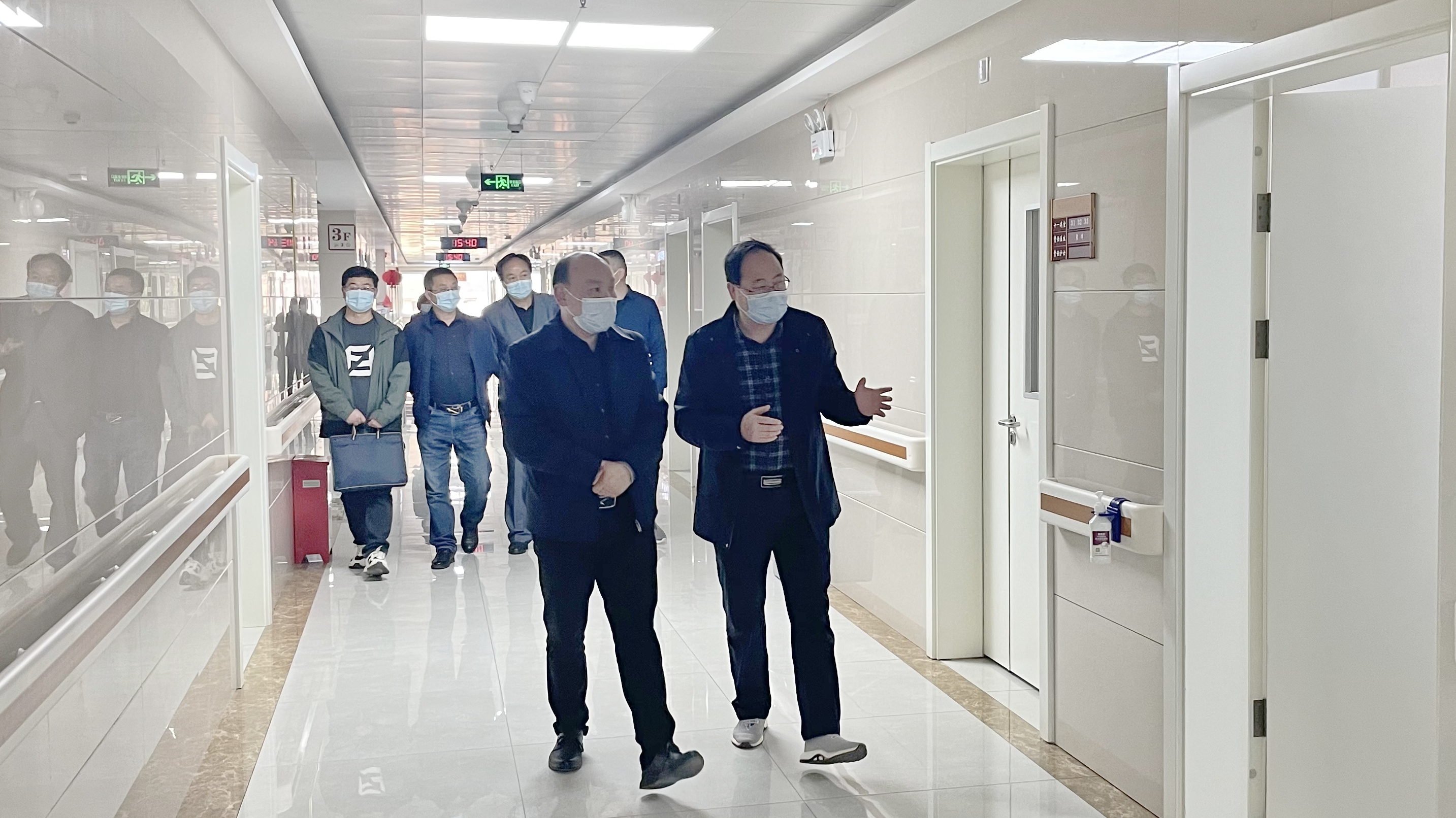 县卫健局来我院检查指导安全生产工作