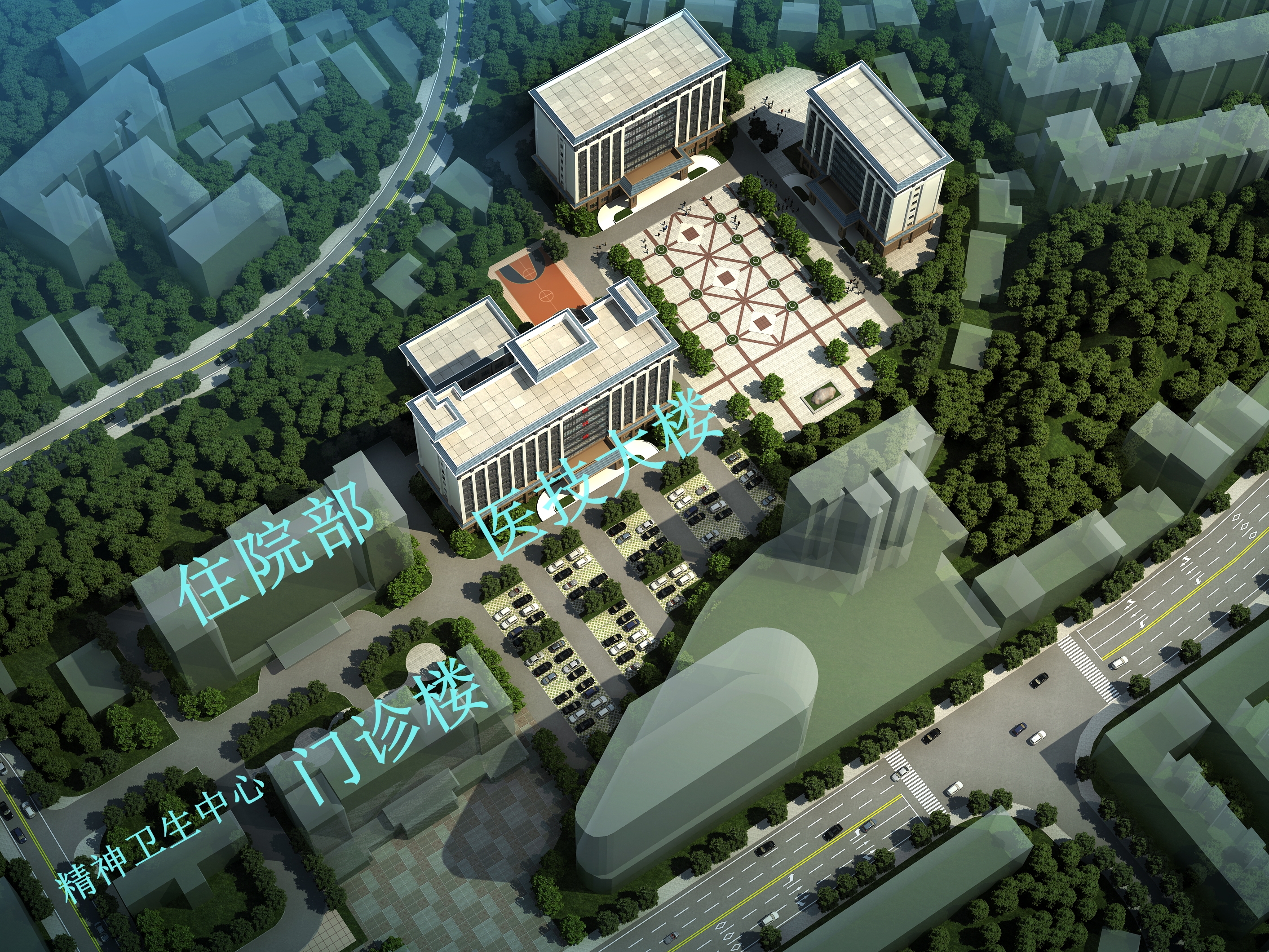 5200a4f8ebf8f31a248ffca72e43bc27.jpg 2018年规划 医技综合大楼鸟瞰效果图_看图王.jpg
